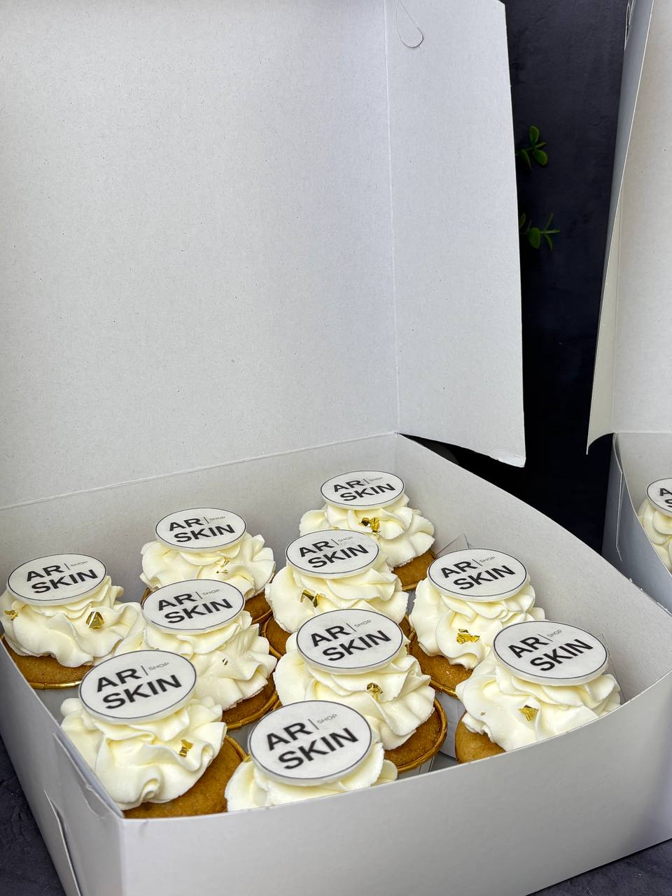 Branded corporate cupcakes