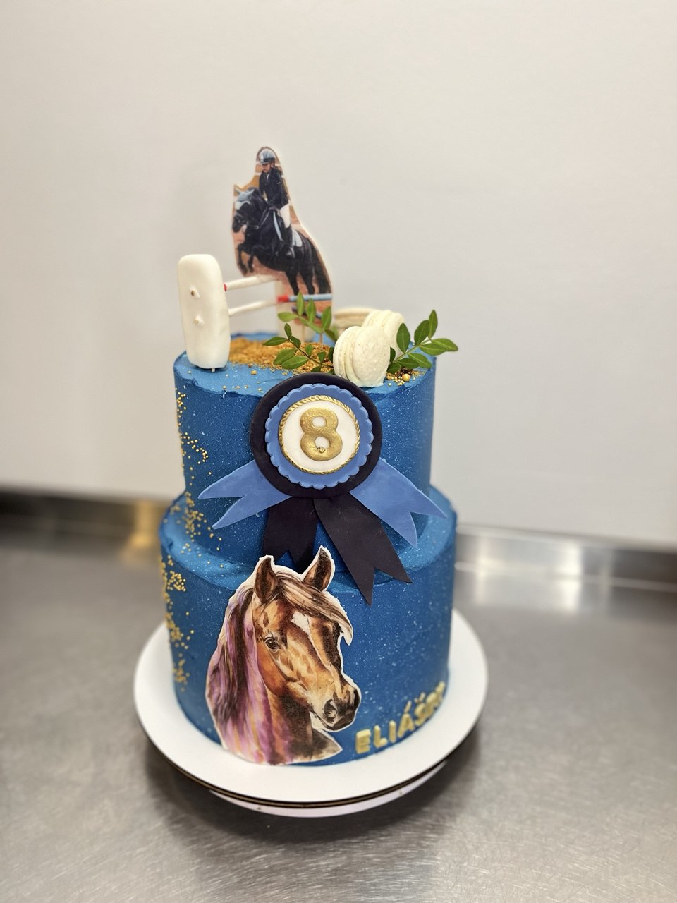 Equestrian themed kids cake