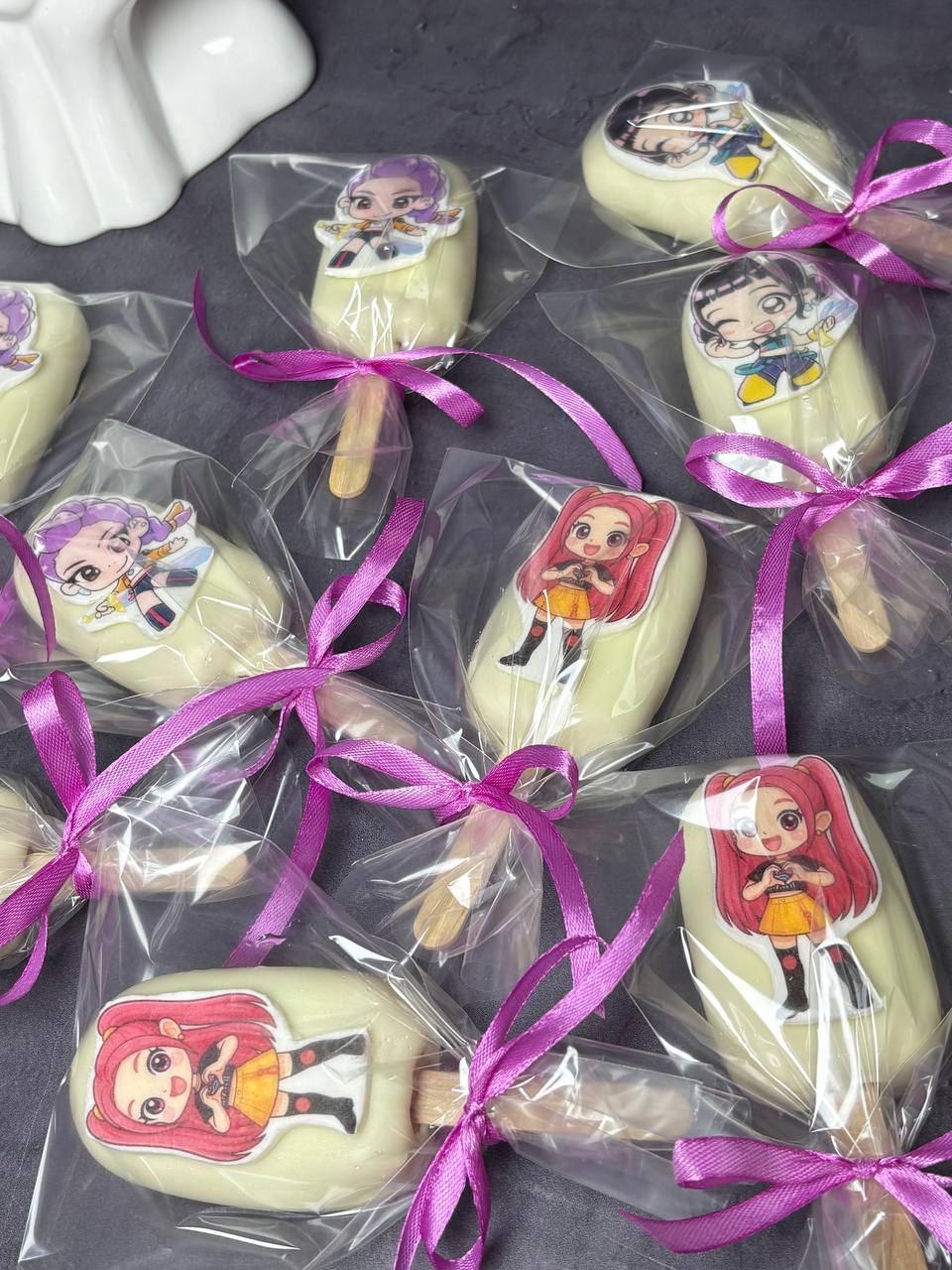 Character-themed ice cream pops